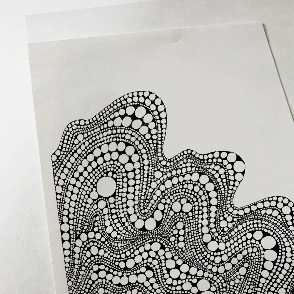 Abstract bubble drawing intuitive art pattern - Picture 2 of 2